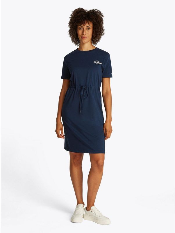 Tommy Hilfiger - T-shirtjurk - Blauw - Dames
