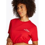 Tommy Hilfiger - T-shirtjurk - Rood - Dames