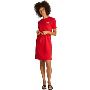 Tommy Hilfiger - T-shirtjurk - Rood - Dames