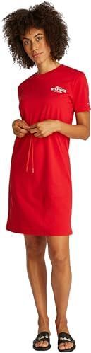 Tommy Hilfiger - T-shirtjurk - Rood - Dames