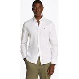 Tommy Hilfiger - Overhemd - Wit - Katoen - Slim Fit