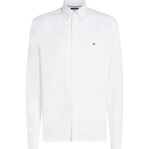 Tommy Hilfiger - Overhemd - Wit - Katoen - Slim Fit