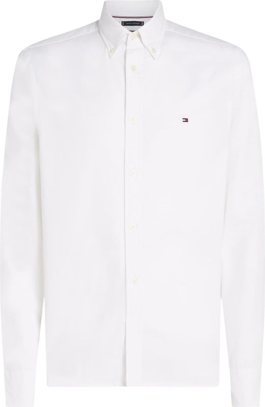 Tommy Hilfiger - Overhemd - Wit - Katoen - Slim Fit