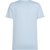 Tommy Hilfiger - Strike Through Flag T-Shirt - Sky - Katoen