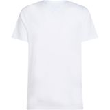 Tommy Hilfiger - HILFIGER CENTER STACK TEE - T-shirt - Wit - Katoen