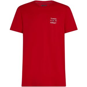 Tommy Hilfiger - T-shirt - Korte Mouwen - Regular Fit - 100% Regeneratief Katoen