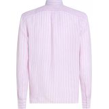 Tommy Hilfiger - Linen Essential - Overhemd - Roze met Wit Gestreept - Katoen