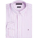 Tommy Hilfiger - Linen Essential - Overhemd - Roze met Wit Gestreept - Katoen