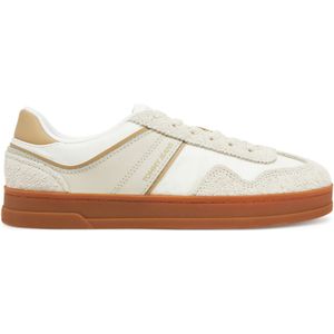 Tommy Jeans - The Greenwich - Leren Sneakers - Wit/Beige