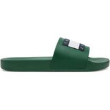 Tommy Hilfiger - Groene Pool Slide Sandalen - Synthetisch Bovenwerk - Casual