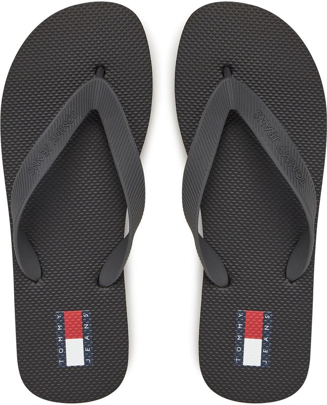 Tommy Jeans - Teenslippers - Zwart - 100% Thermoplastisch Polyurethaan