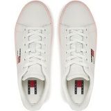 Tommy Jeans - Sneakers - Wit - Leer - Casual ontwerp met Veters