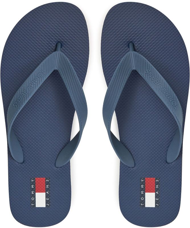 TOMMY JEANS TJM BEACH SANDAL Flip Flops - Blauw - Thermoplastisch Pol