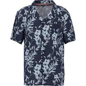 Tommy Hilfiger - Multicolor Fantasie - Overhemd - Korte Mouwen - Duurzaam Lyocell en Viscose