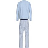Tommy Hilfiger - Heren Pyjama - Lichtblauw Shirt - Blauw met Wit Gestreepte Broek