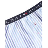 Tommy Hilfiger - Heren Pyjama - Lichtblauw Shirt - Blauw met Wit Gestreepte Broek