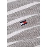 Tommy Hilfiger - Gestreepte Polo - Grijs - Organisch Katoen/Linnen
