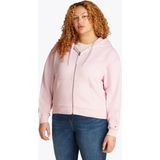 Tommy Hilfiger Curve Sweatjacke »CRV REG SCRIPT ZIP HOODIE«, in Großen Größen, Kapuze, Zipper, Logoschriftzug