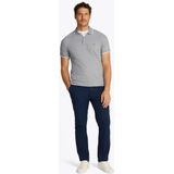 Tommy Hilfiger - Polo - Groen Gemeleerd - Katoen/Linnen - Korte Mouwen