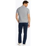 Tommy Hilfiger - Polo - Groen Gemeleerd - Katoen/Linnen - Korte Mouwen