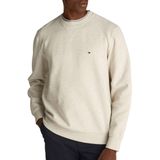 Tommy Hilfiger Heren ESS SEASONAL FLEECE CREWNECK MW0MW40000 Pullover Sweatshirt, Beige, XS, Beige (Gemêleerde Havermelk), XS