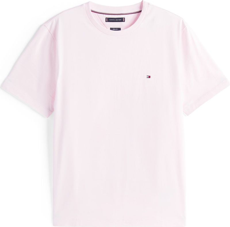 Tommy Hilfiger Heren ESS Seizoensgebonden REG FIT Solid TEE MW0MW39995 S/S T-shirt, roze, XS, Roze (Lichtroze), XS