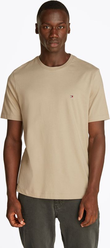 Tommy Hilfiger - ESS Seasonal REG FIT Solid TEE - T-shirt - Khaki - Katoen