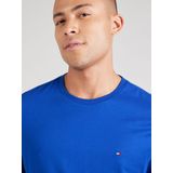 Tommy Hilfiger - Ess Seasonal Reg Fit Solid Tee - T-shirt - Blauw - Korte Mouwen