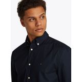 Overhemd - Effen - Katoen - Lange Mouw - Regular Fit