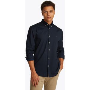 Overhemd - Effen - Katoen - Lange Mouw - Regular Fit