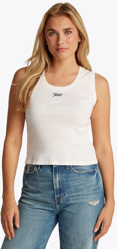 Tommy Jeans - Top - Navy / Wit - Blousetop