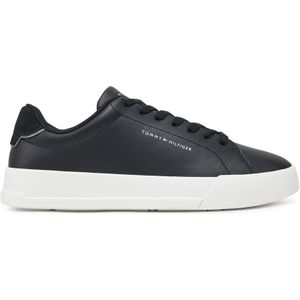 TOMMY HILFIGER - Herensneakers - Zwart - Leer