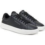 TOMMY HILFIGER - Herensneakers - Zwart - Leer