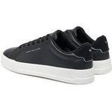TOMMY HILFIGER - Herensneakers - Zwart - Leer