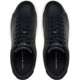 Tommy Hilfiger TH COURT LTH DETAIL ESS Plateausneaker, Freizeitschuh, Halbschuh, Schnürschuh mit seitlichem Logoschriftzug