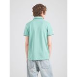 TOMMY HILFIGER - Tipped Slim Fit Polo - Katoen - Blauw