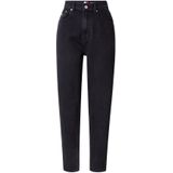 Tommy Jeans Vrouwen MOM Jean UHR TPR AI4185 DW0DW21389, Denim (Denim Zwart), 24W/28L, Denim (Denim Zwart), 24W / 28L