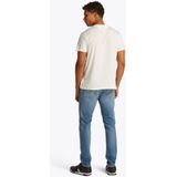 Tommy Jeans - T-shirt - Katoen - Regular Fit - Geribde Ronde Hals