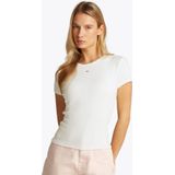 Tommy Jeans - TJW 2PACK SLIM ESSENTIAL RIB SS - T-shirt - Ecru/Sweet Blue