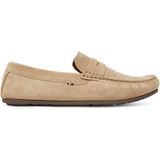 Loafers in suèdeleer TOMMY HILFIGER. Leer materiaal. Maten 45. Beige kleur