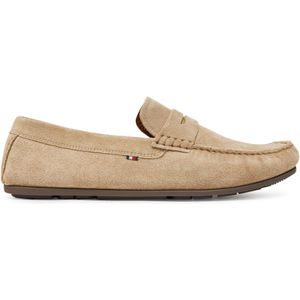 Loafers in suèdeleer TOMMY HILFIGER. Leer materiaal. Maten 45. Beige kleur