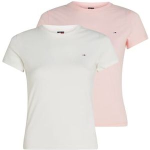 Tommy Jeans - TJW 2PACK C-NECK TEE S/S - T-Shirt - Multi - 100% Katoen