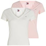 Tommy Jeans - Basic Shirt - Katoen - Casual Design - Korte Mouwen