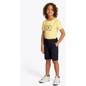 Korte chino met labeldetail