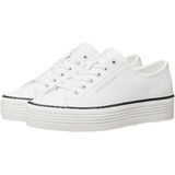 Calvin Klein Jeans BOLD VULC FLATF LOW LTH IN Sneaker, Halbschuh, Schnürschuh, Freizeitschuh mit CK-Logo an der Ferse