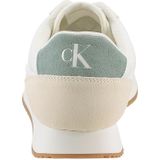 Calvin Klein - Arya - Sneakers - Wit - Leren en Suède Bovenwerk