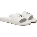 CK JEANS - Slide Monogram - Flip Flops - Wit - Canvas