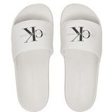 CK JEANS - Slide Monogram - Flip Flops - Wit - Canvas