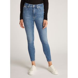 Calvin Klein - HIGH RISE SUPER SKINNY ANKLE Jeans - Denim Medium - Stone-Wash Look
