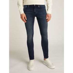 Stretchbroeken - Effen - Denim - Heavy Washed - Slimfit